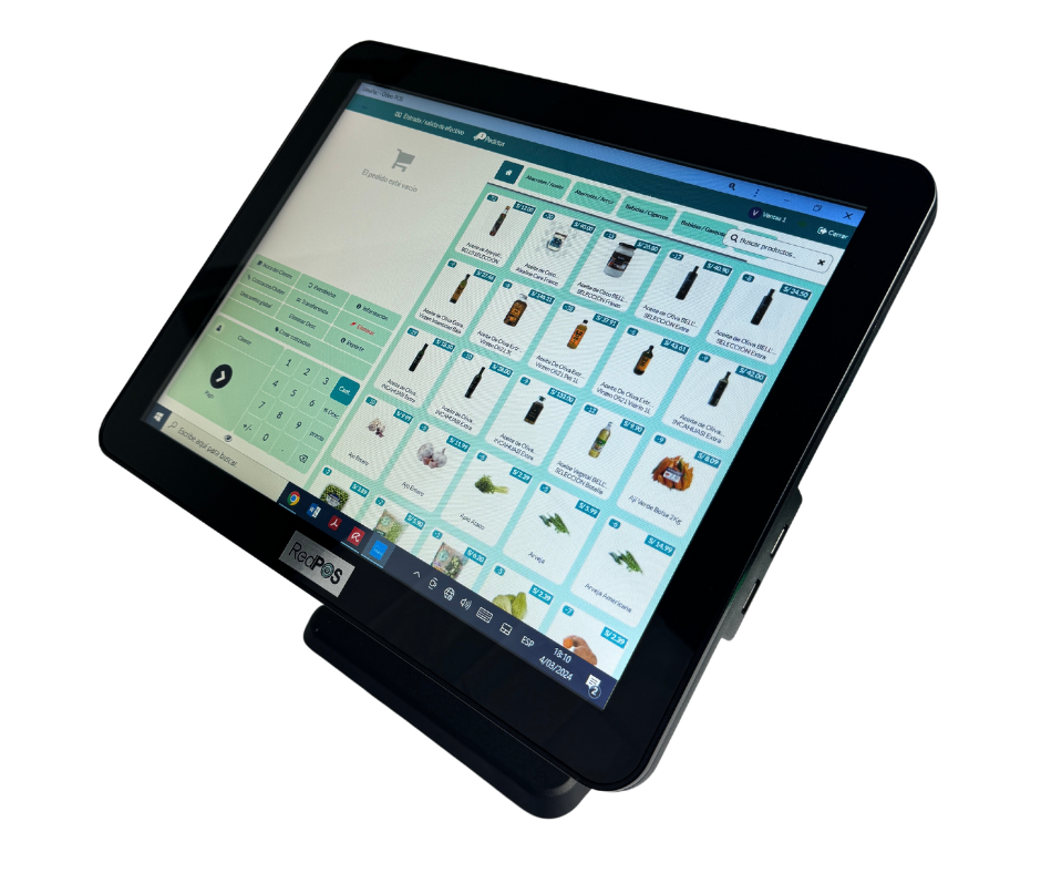 ALL IN ONE REDPOS RED-P1519 INTEL CORE i5 8GB RAM SSD 256GB PANTALLA TOUCH 15